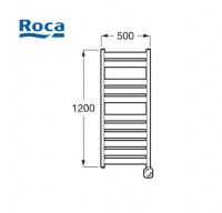 RADIADOR TOALLERO ELECTRICO 120x50 HOTEL'S ROCA